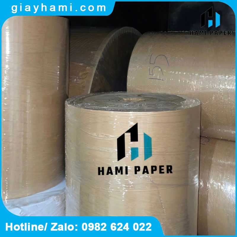 Giấy Kraft nâu cuộn dùng sản xuất túi bánh mì
